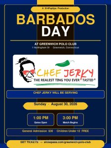 Barbados Day - Greenwich Polo Club flyer